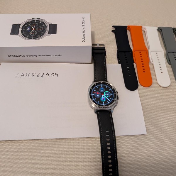 Samsung Galaxy Watch8 Classic - Wi-Fi, White, SM-L500, 46mm