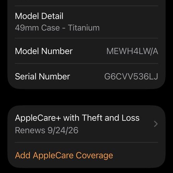 Apple Watch Ultra 3 49mm - Unlocked, Natural, A3281