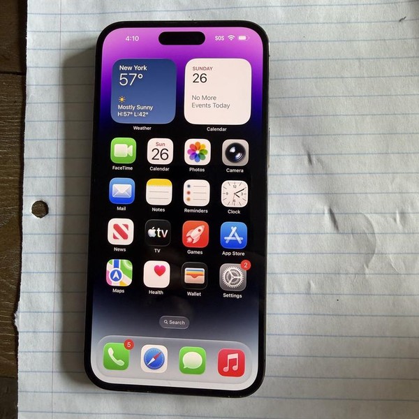 Apple iPhone 14 Pro Max - Unlocked, 128 GB, Purple, A2651