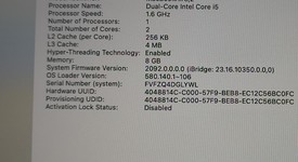 Good
													MacBook Air 2019 - 13" - I5, Gold, 128 GB, 8 GB, photo 3 of 8