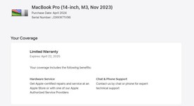 Mint
													MacBook Pro Late 2023 (M3) - 14" - Apple M3, Silver, 512 GB, 8 GB, 10-core GPU, photo 1 of 10