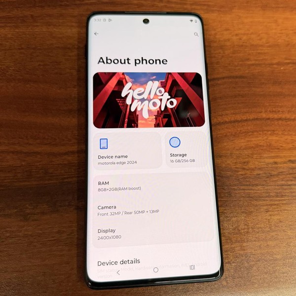 Motorola Edge (2024) - T-Mobile, 256 GB, Black, 8 GB