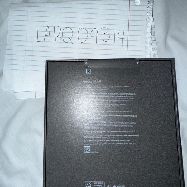 Samsung Galaxy Z Fold7 - Unlocked, 512 GB, Jetblack, 12 GB, SM-F966U1