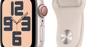 Good
													Apple Watch SE 2nd Gen 44mm - Unlocked, Starlight, A2727 - Cellular, Aluminum, photo 1 of 1