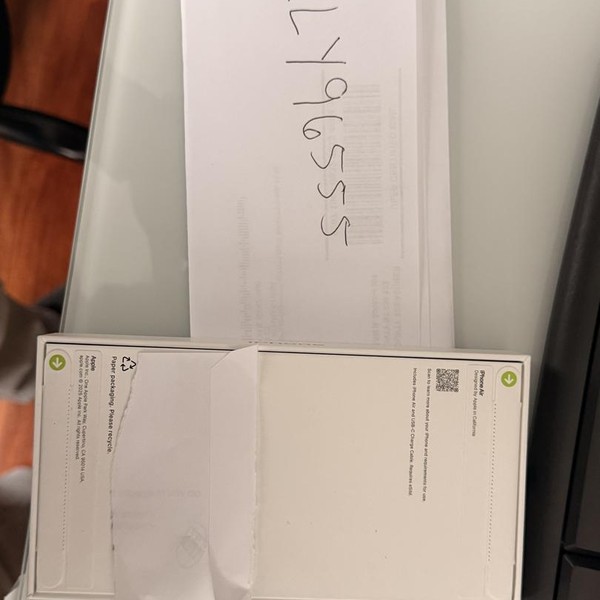 Apple iPhone Air - T-Mobile, 512 GB, Space Black, A3260