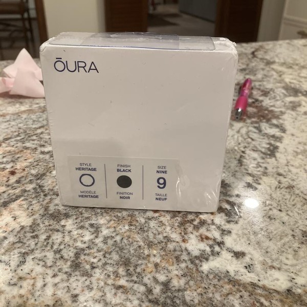 Oura Ring Gen 3 - Black, Size 9, Heritage