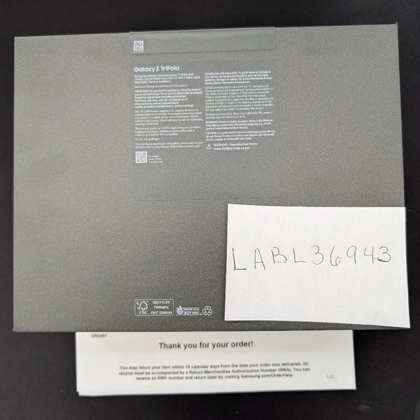 Galaxy Z Trifold - Unlocked, 512 GB, Crafted Black, 16 GB, SM-F968U1