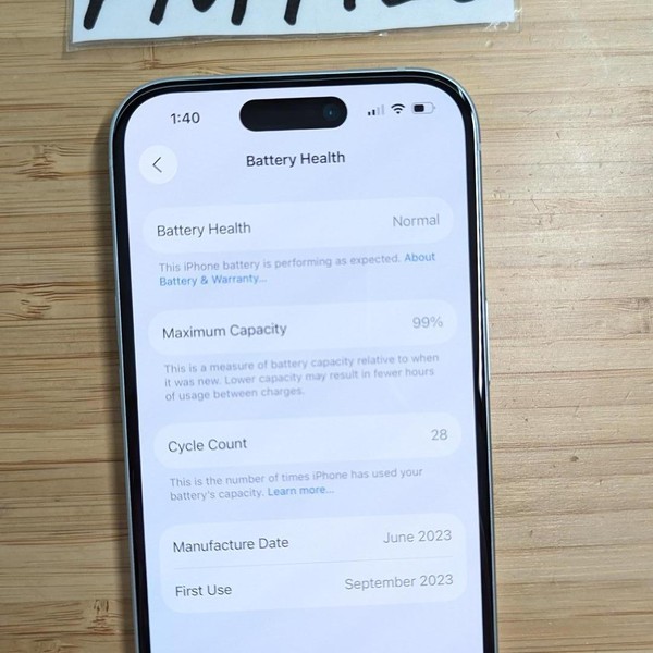 Apple iPhone 15 - Unlocked, 128 GB, Blue, A2846