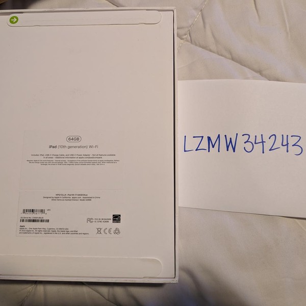 Apple iPad 10th Gen - Wi-Fi, 64 GB, Blue, A2696