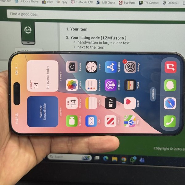 Apple iPhone 15 Pro Max - Unlocked, 256 GB, Blue, A2849