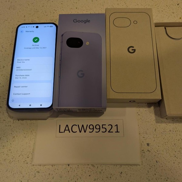 Google Pixel 10a - Unlocked, 128 GB, Lavender, GE1GQ