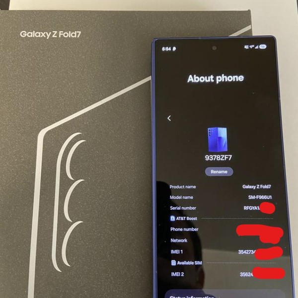 Samsung Galaxy Z Fold7 - Unlocked, 512 GB, Blue Shadow, 12 GB, SM-F966U1