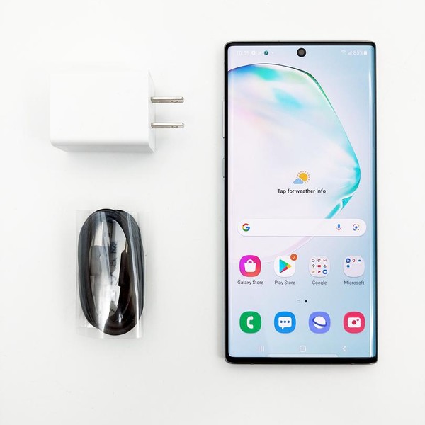 Samsung Galaxy Note 10 Plus - Unlocked, 256 GB, Aura Glow, 12 GB, SM-N975U1