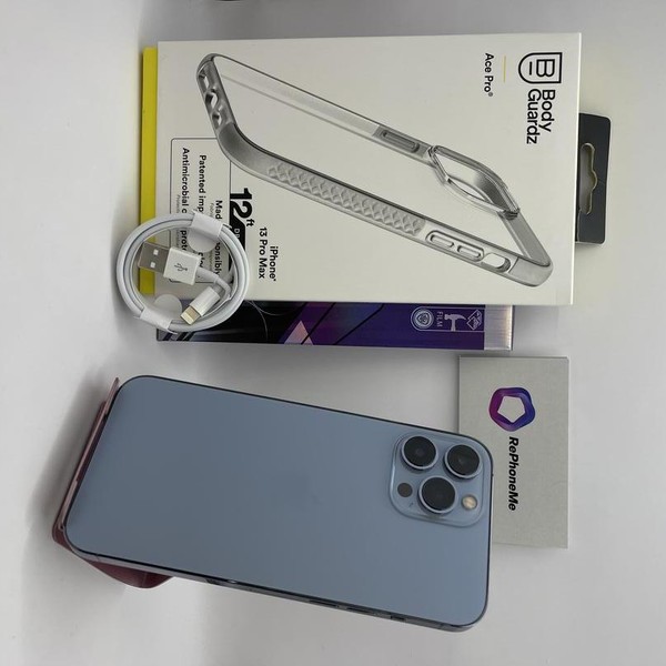 Apple iPhone 13 Pro Max - Unlocked, 128 GB, Sierra Blue, A2484