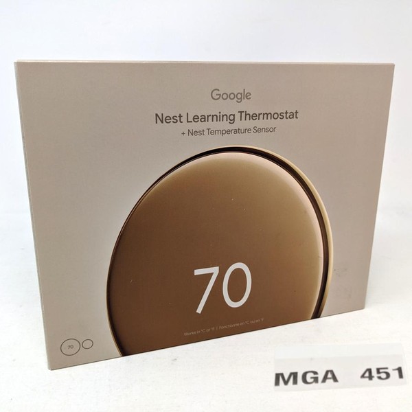 Nest Learning Thermostat 4th gen - Gold