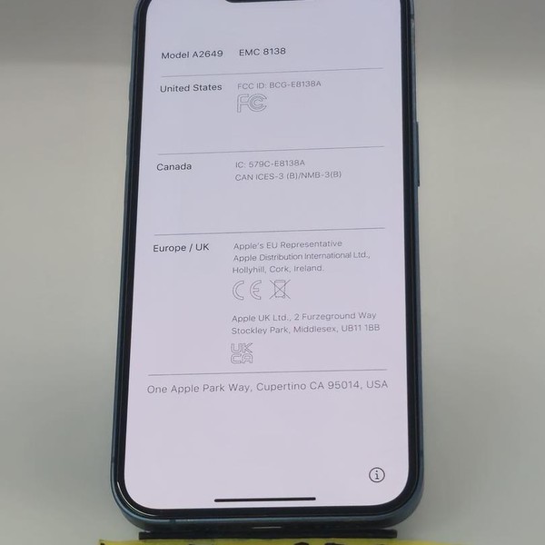 Apple iPhone 14 - AT&T, 128 GB, Blue, A2649