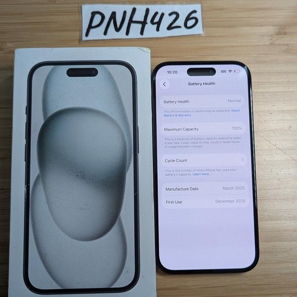 Apple iPhone 15 - AT&T, 128 GB, Black, A2846