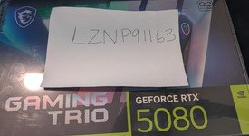 New
													MSI GeForce RTX 5080 - G5080-16GTC, GAMING TRIO OC, photo 1 of 3