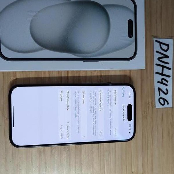 Apple iPhone 15 - Unlocked, 128 GB, Black, A2846