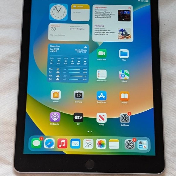 Apple iPad 5th Gen - Wi-Fi, Gray, 32 GB, A1822