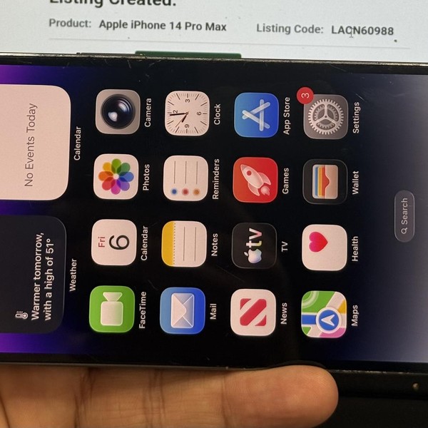 Apple iPhone 14 Pro Max - Unlocked, 256 GB, Purple, A2651