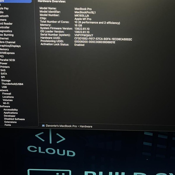 MacBook Pro 2021 - 16 inch - 512 GB, Gray, 16 GB, Apple M1 Pro 10-core