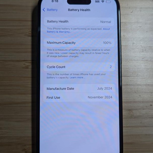 Apple iPhone 15 - Unlocked, 128 GB, Black, A2846