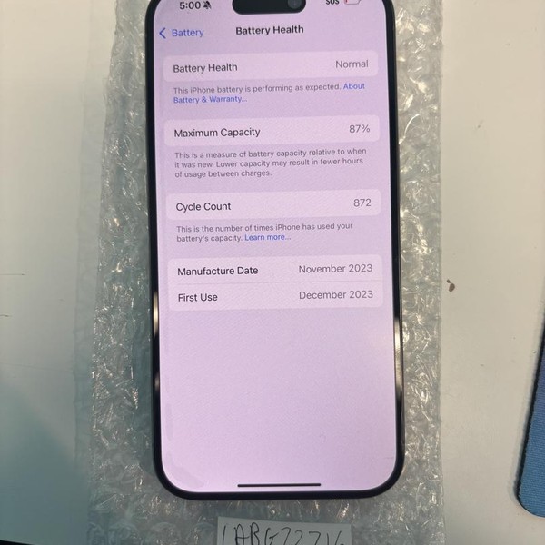 Apple iPhone 15 Pro - Unlocked, 128 GB, Natural, A2848