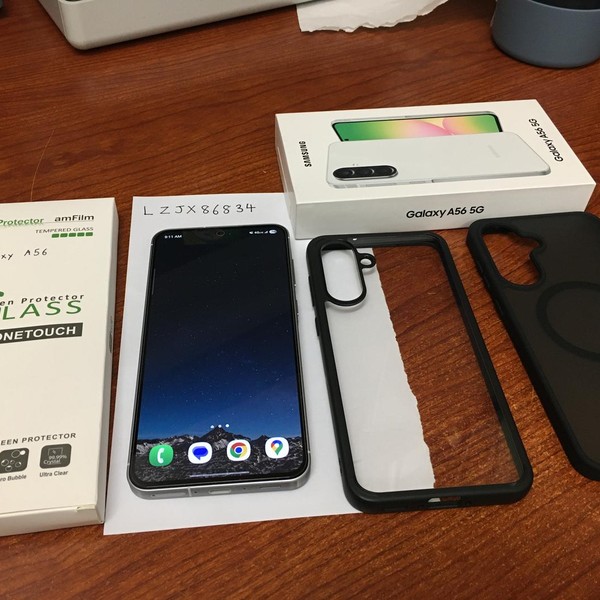 Samsung Galaxy A56 5G - Unlocked, Light Gray, 256 GB, 8 GB