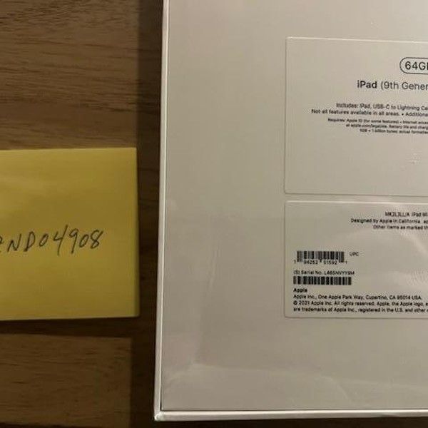 Apple iPad 9th Gen - Wi-Fi, 64 GB, Silver, A2602