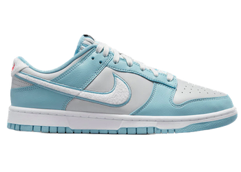 Nike Dunk Low Retro Fleece Swoosh Worn Blue for sale