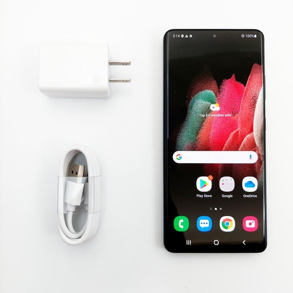 Samsung Galaxy S21 Ultra 5G - Unlocked, 128 GB, Black, 12 GB, SM-G998U1