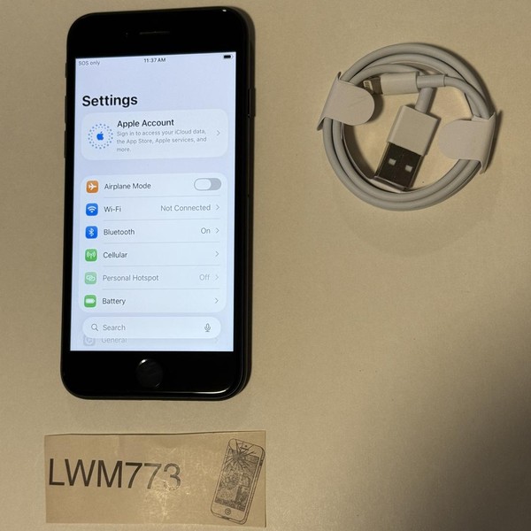 Apple iPhone SE 3rd Gen 2022 - Unlocked, 64 GB, Midnight, A2595