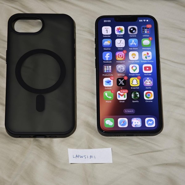 Apple iPhone 16e - Unlocked, 128 GB, Black, A3212