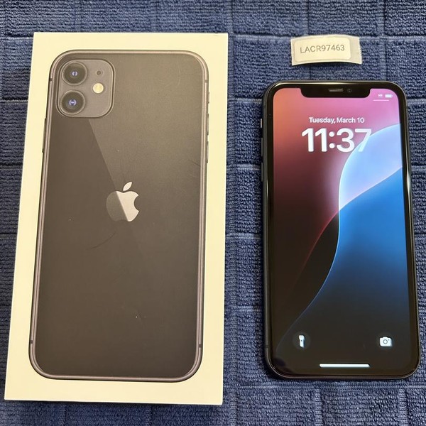 Apple iPhone 11 - Unlocked, 64 GB, Black, A2111