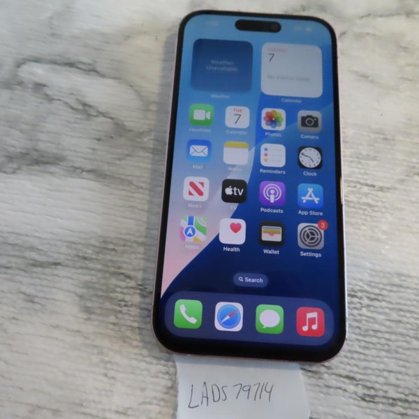 Apple iPhone 15 - Unlocked, 128 GB, Pink, A2846