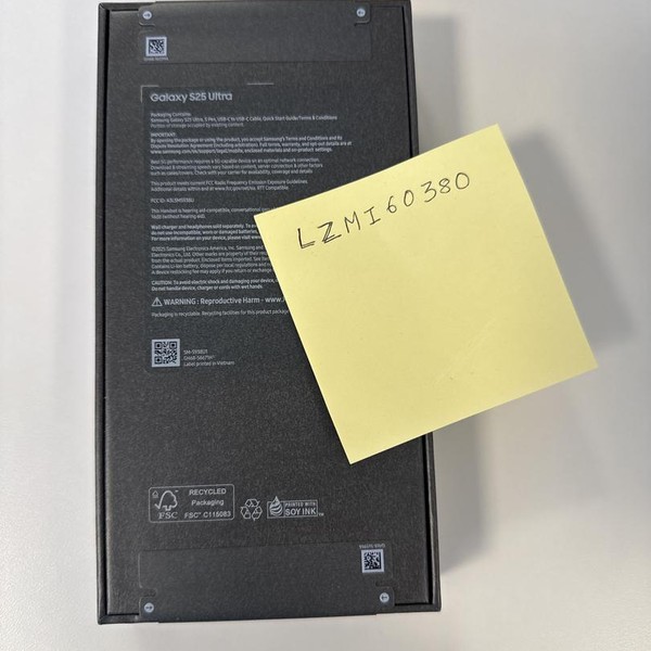 Samsung Galaxy S25 Ultra - Unlocked, 512 GB, Jetblack, 12 GB, SM-S938U1