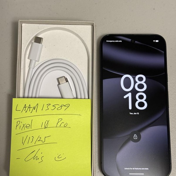 Google Pixel 10 Pro - Unlocked, 128 GB, Obsidian, G4QUR