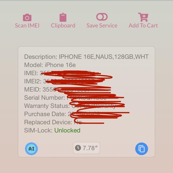 Apple iPhone 16e - Unlocked, 128 GB, White, A3212