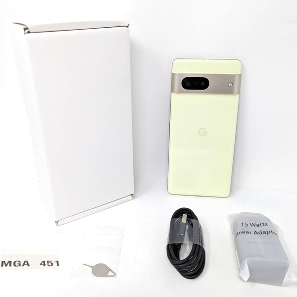Google Pixel 7 - Unlocked, 128 GB, Lemongrass, 8 GB, GVU6C, Sub-6 5G