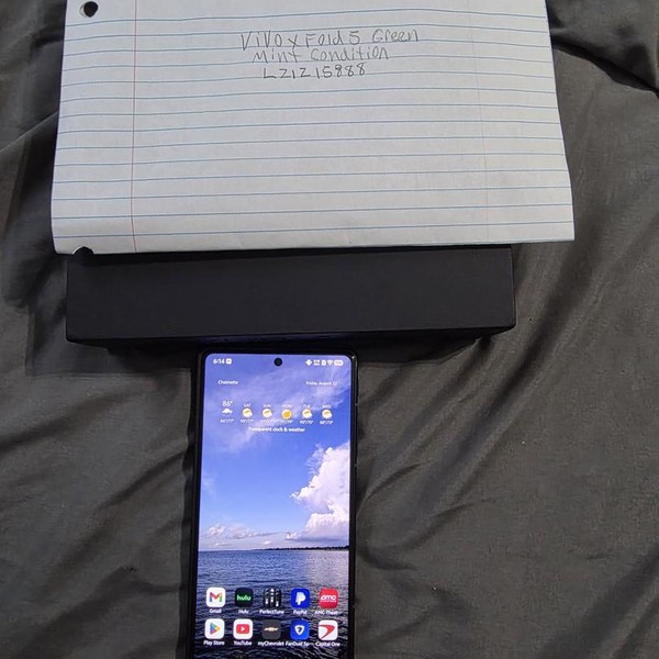 Vivo X Fold5 - Unlocked Non-US, Green, 256 GB, 12 GB