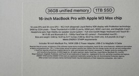 Good
													MacBook Pro Late 2023 (M3) - 16" - Apple M3 Max 14-core, Silver, 1 TB, 36 GB, 30-core GPU, photo 4 of 7