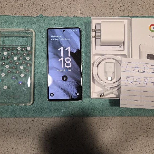 Google Pixel 7 - Unlocked, 256 GB, Snow, 8 GB, GVU6C, Sub-6 5G