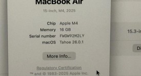 Mint
													MacBook Air 2025 (M4) - 15" - Apple M4, Silver, 512 GB, 16 GB, photo 4 of 11