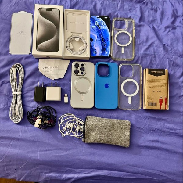 Apple iPhone 15 Pro - Unlocked, 256 GB, White, A2848