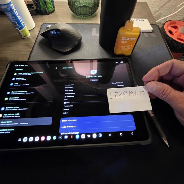 Samsung Galaxy Tab S10 Plus - Verizon, Moonstone Gray, 256 GB, 12 GB, SM-X828U