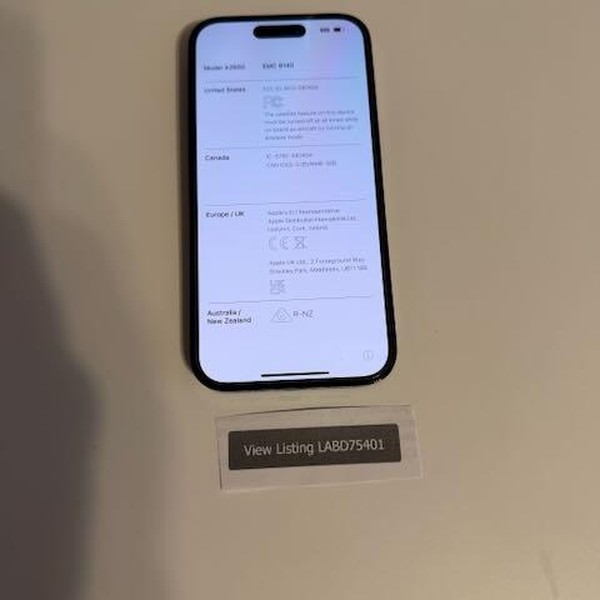 Apple iPhone 14 Pro - Unlocked, Black, 256 GB, A2650