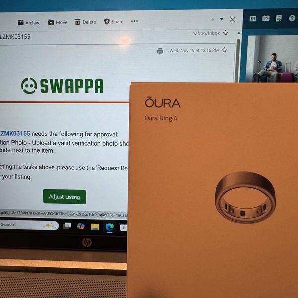 Oura Ring Gen 4 - Brushed Silver, Size 8