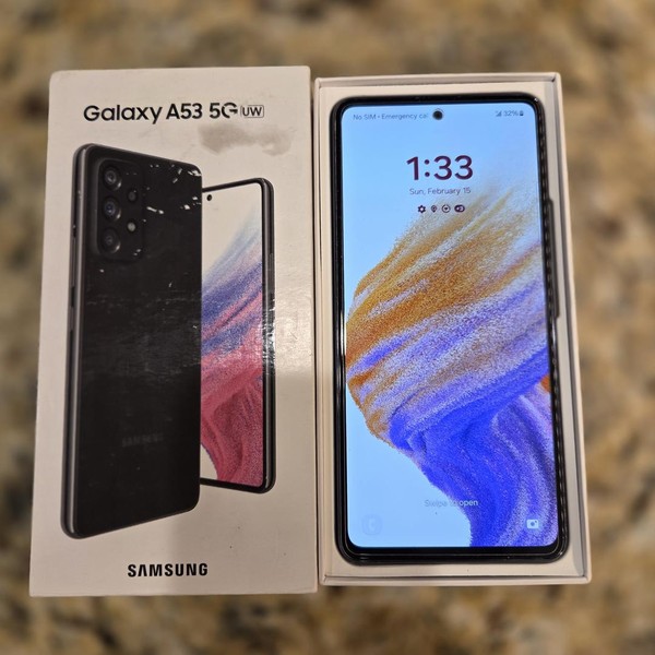 Samsung Galaxy A53 5G - Verizon, 128 GB, Black, 6 GB