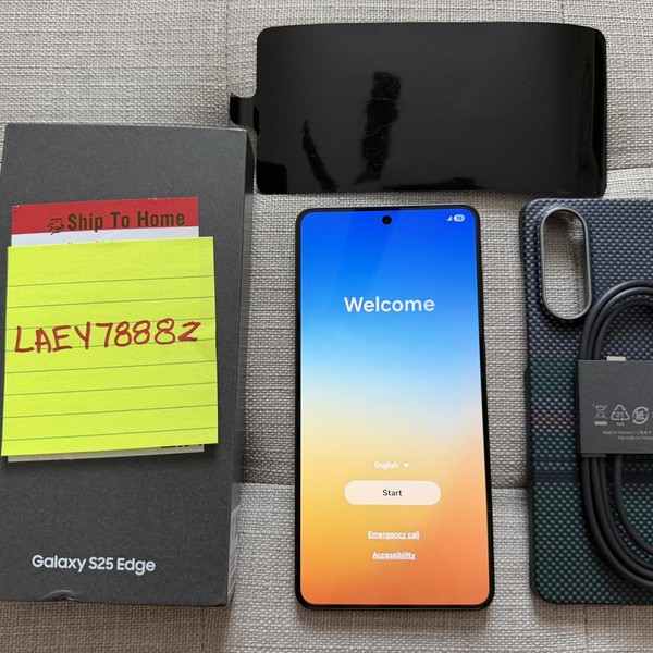 Samsung Galaxy S25 Edge - Unlocked, 256 GB, Jetblack, 12 GB, SM-S937U1